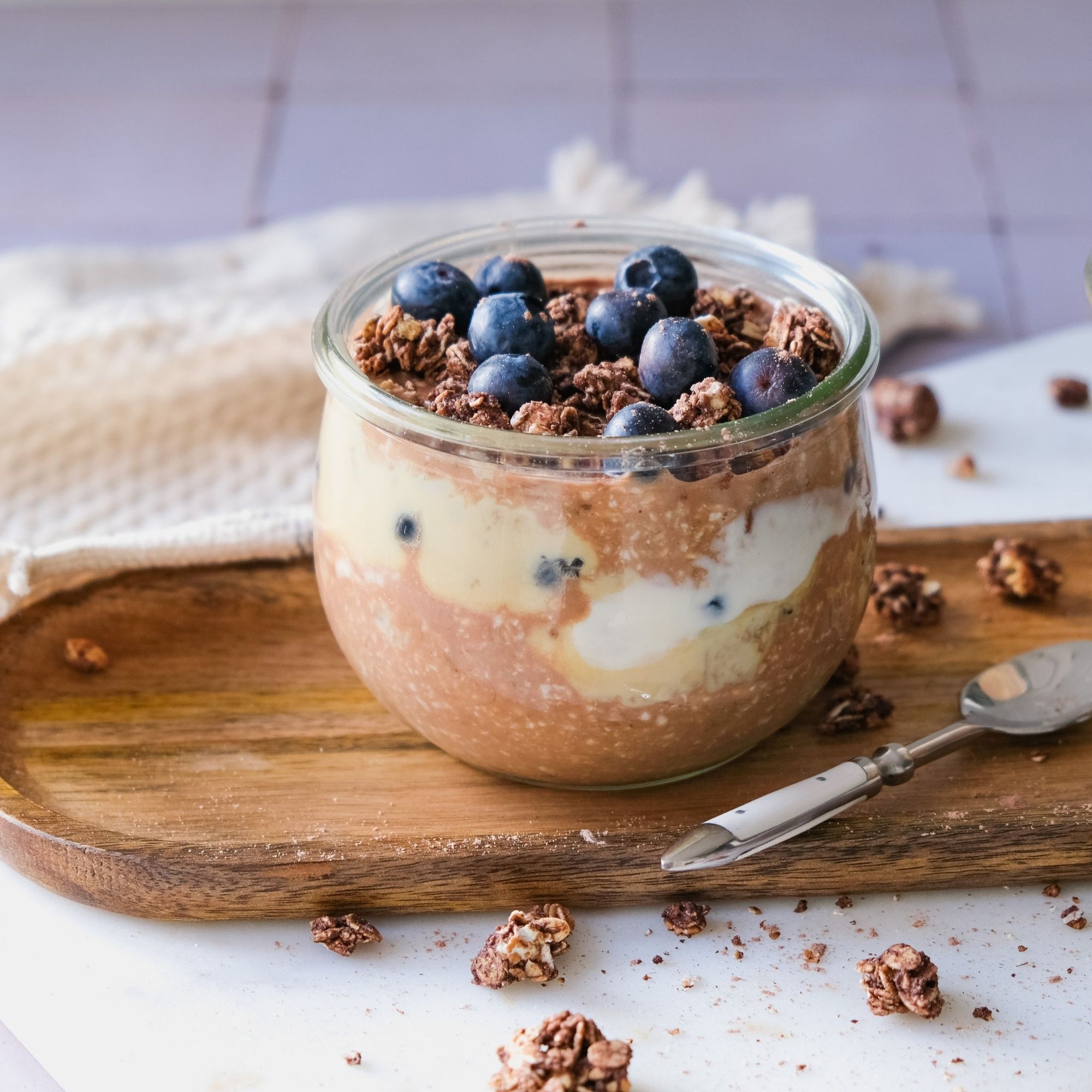 Overnight Oats mit Beeren