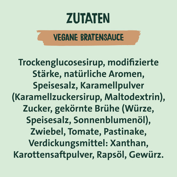 Zutaten vegane Bratensauce