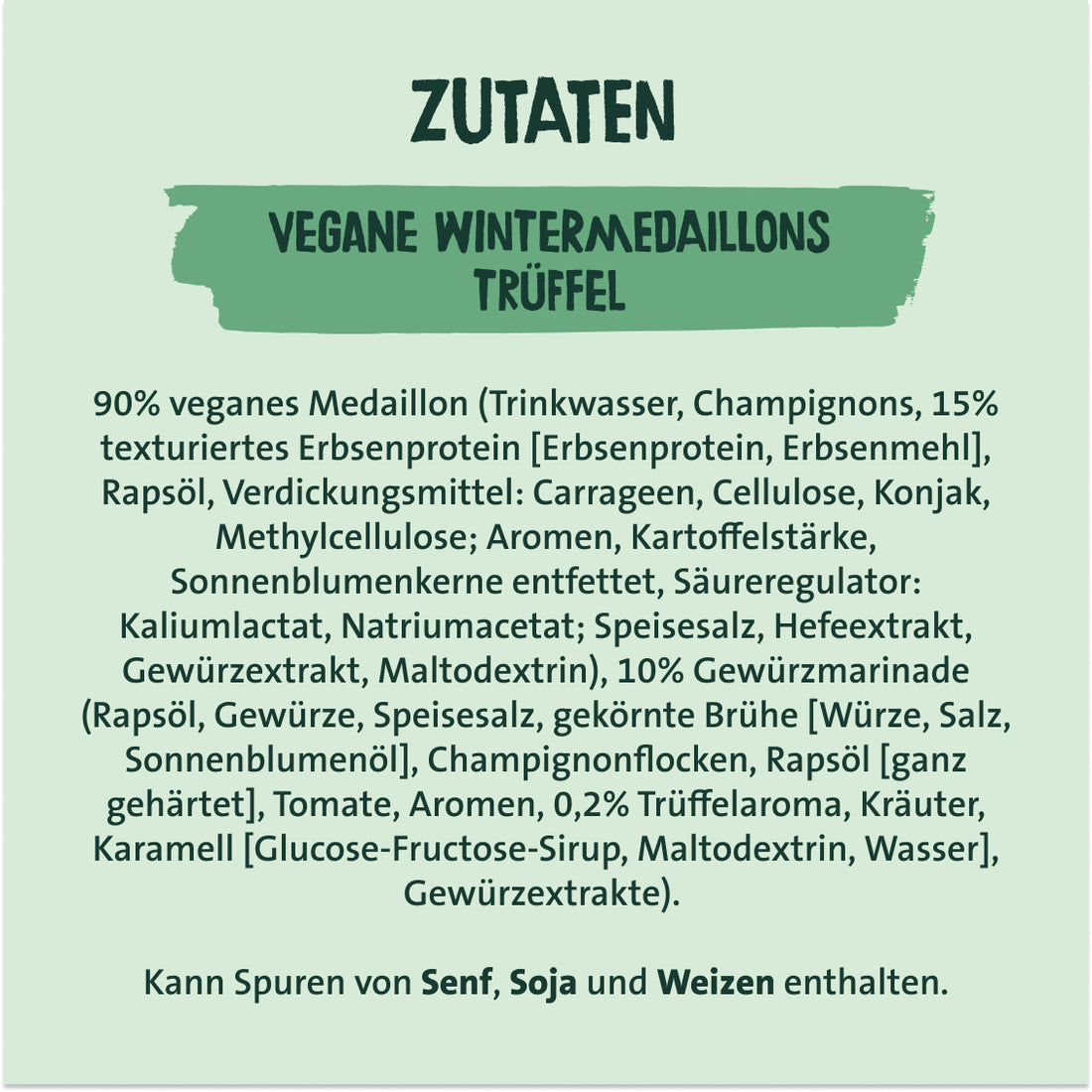 Vegane Frische Medaillons Trüffel