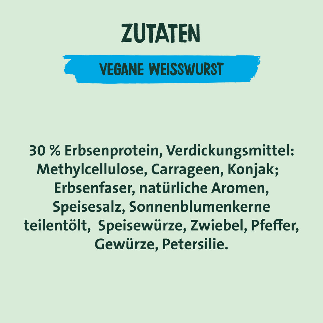 Easy To Mix Vegane Weißwurst