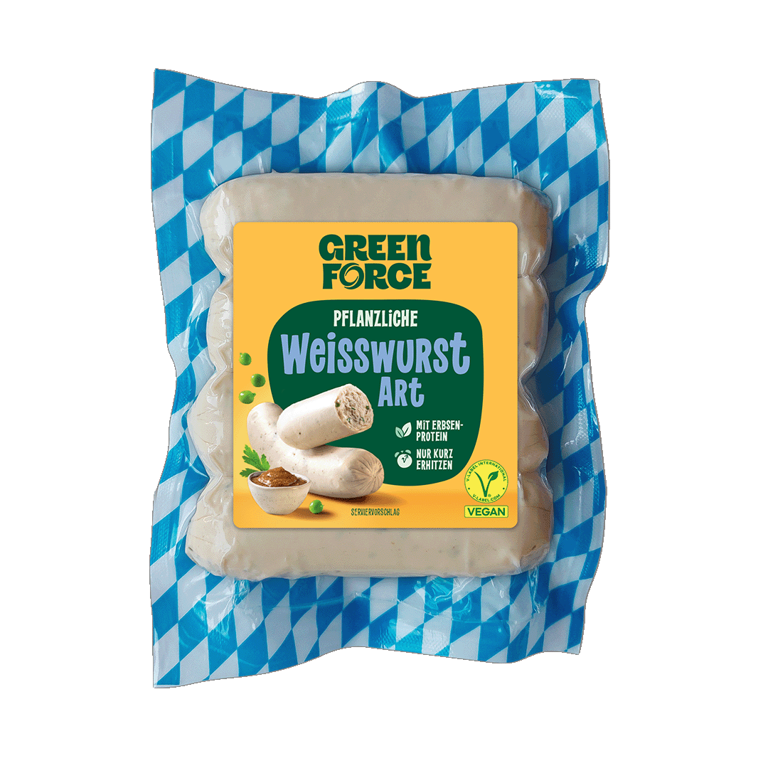 Frische vegane Weißwurst